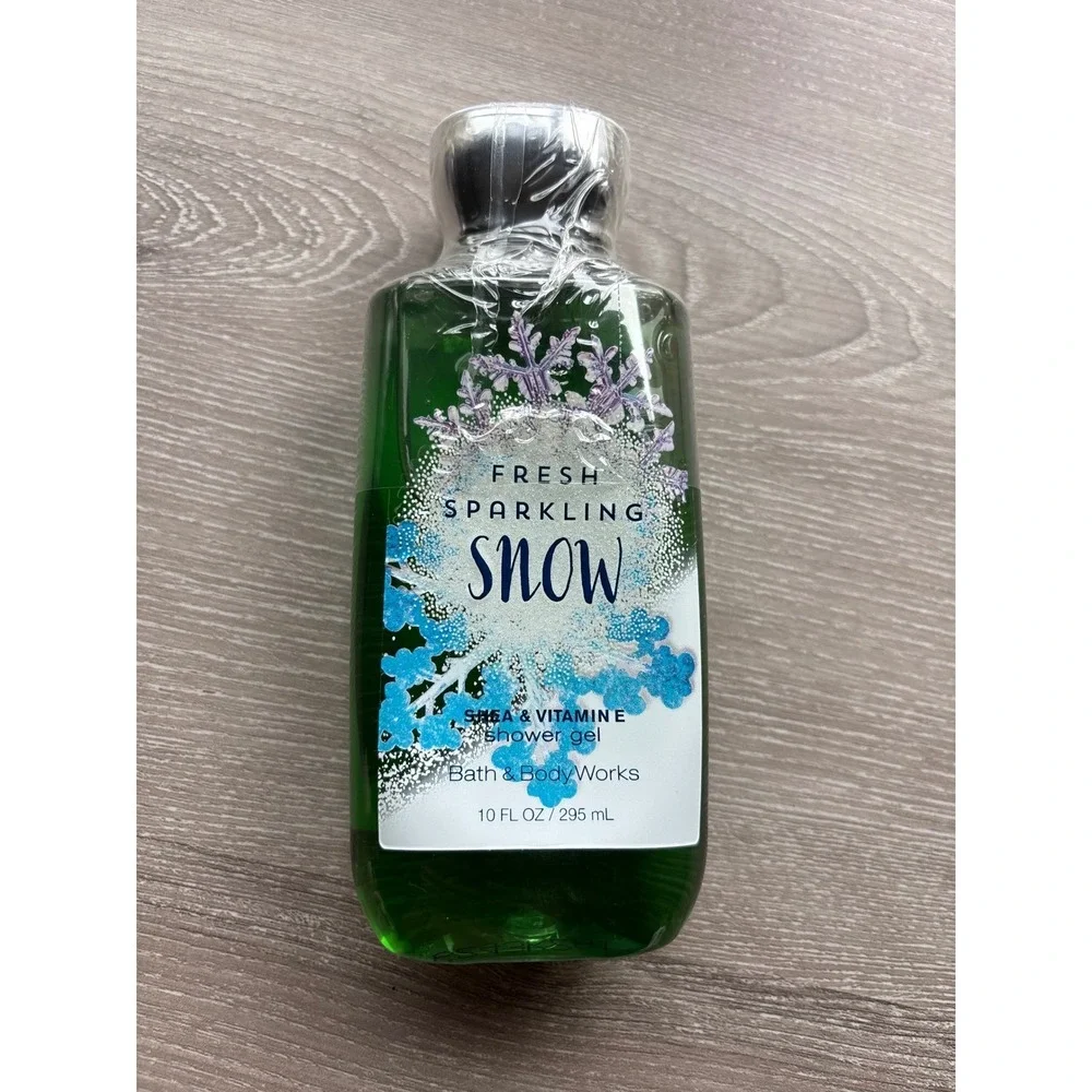 NEW Bath & Body Works Fresh Sparkling Snow Shower Gel‎ 10oz Shea Vitamin E New